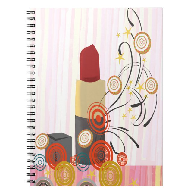 Cuaderno Cosmetólogo Lipsense Lipstick Artista de maquillaj (Frente)