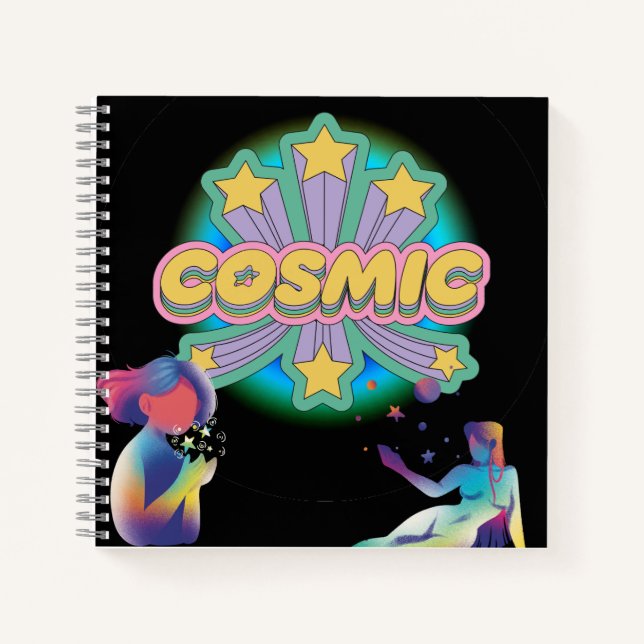 Cuaderno Cosmic Stars Retro Aesthetic Notebook   (Anverso)