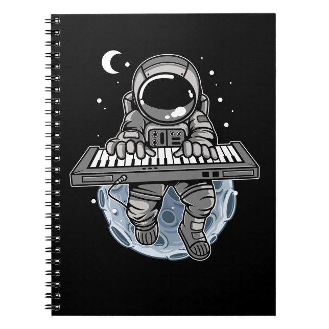 Cuaderno Cosmonauta de instrumento musical astronauta jugad (Frente)