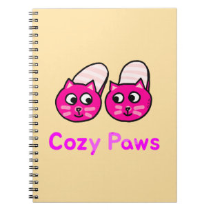 Cuaderno Cosmopolitas pastas cortan gatos morados