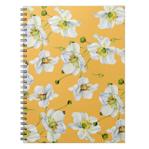 Cuaderno Cosmos, acuarela, sin costuras, con motivos floral