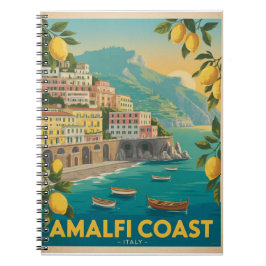 Cuaderno Costa Amalfitana Italia Viajes Antiguos
