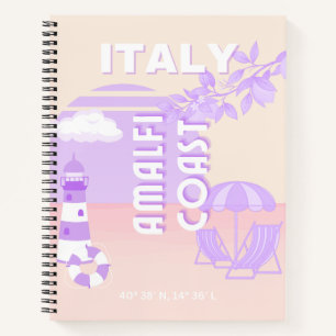 Cuaderno Costa de Amalfi, arte de viajes, viajes con perrit