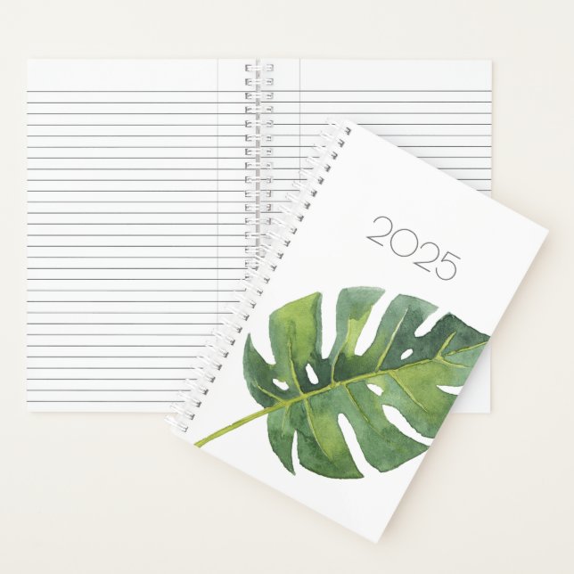 Cuaderno Costa de Verdor Natural Anual de la Leaf Tropical (Interior)