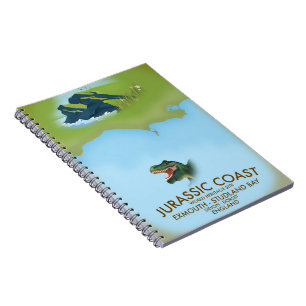 Cuaderno Costa Jurásica Inglaterra cartel de viaje de la co