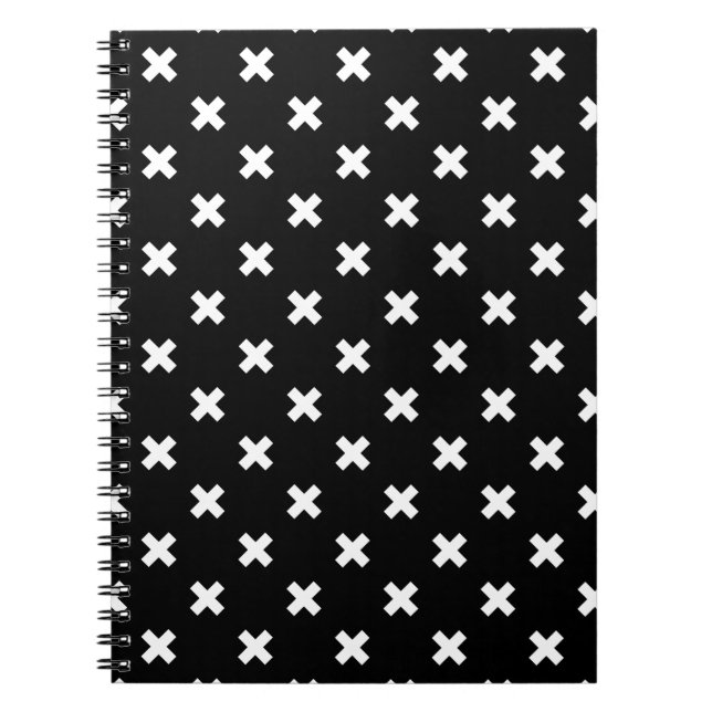 Cuaderno Costillas blancas en negro (Frente)