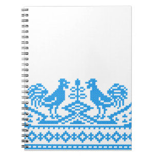 Cuaderno Costillas cruzadas de gallo azul