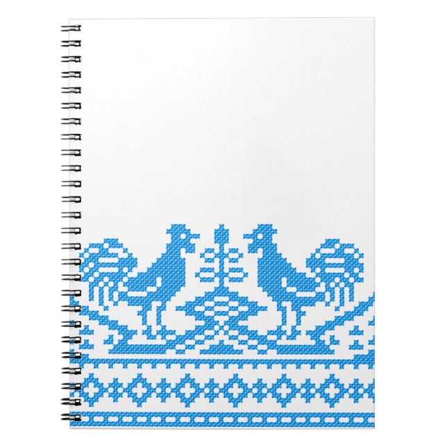 Cuaderno Costillas cruzadas de gallo azul (Frente)