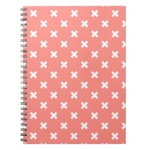 Cuaderno Costillas de cruz blanca sobre melocotón