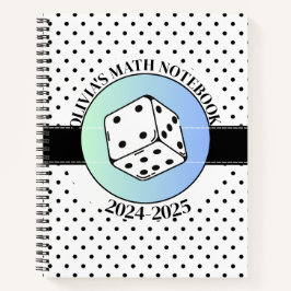 Cuaderno Costomazable MATH Elegante Blanco Y Negro