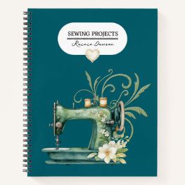 Cuaderno Costura de proyectos Binder Verde azulado Blue Vin