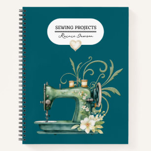 Cuaderno Costura de proyectos Binder Verde azulado Blue Vin