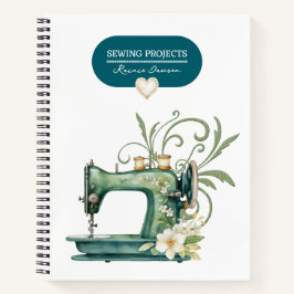 Cuaderno Costura de proyectos Binder Verde azulado Blue Vin