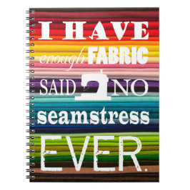 Cuaderno Costura No Suficiente Artesanías De Tela Oscura