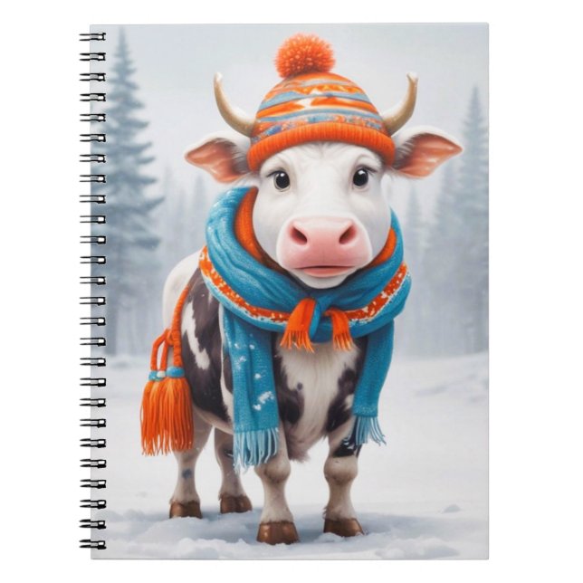 Cuaderno Cosy Cow Winter (Frente)