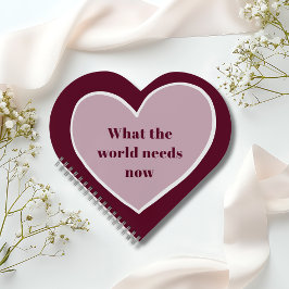 Cuaderno Cota Motivacional Corazón Rosa Vinilo