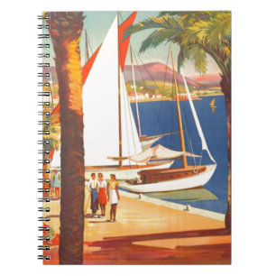 Cuaderno Côte D'Azur Vintage Viajes Franceses