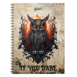 Cuaderno Cotización de Personalizado de lechuza negra de pa