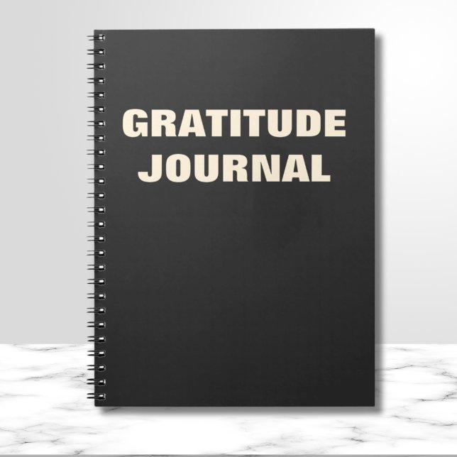 Cuaderno Cotización motivacional de la revista Black Gratit (Gratitude journal Motivational Quote Notebook
)