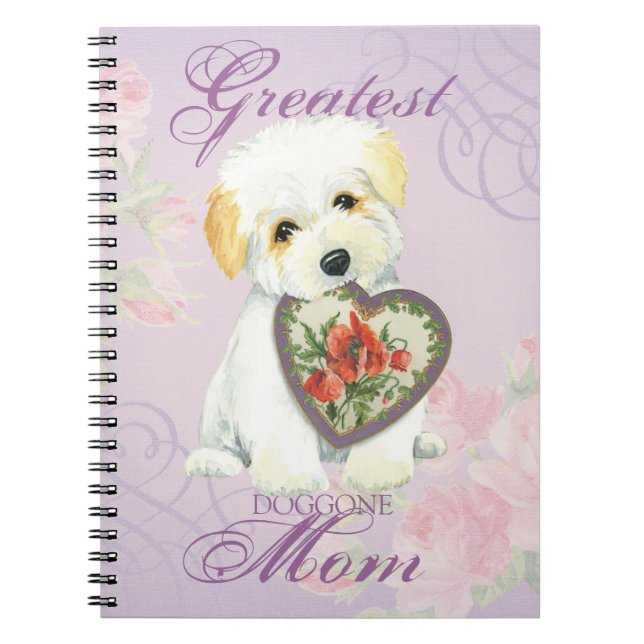 Cuaderno Coton de Tulear Heart Mom (Frente)