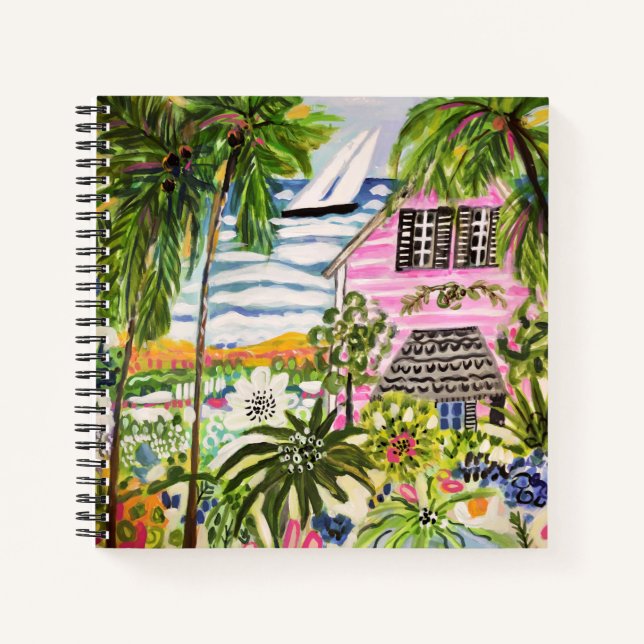 Cuaderno Cottage rosa en la Bahía I (Anverso)