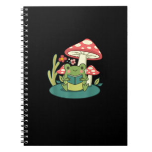 Cuaderno Cottagecore Bosque de Hongos Sapo Goblincore Micol