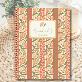 Cuaderno Cottagecore Floral Estampado Personalizado