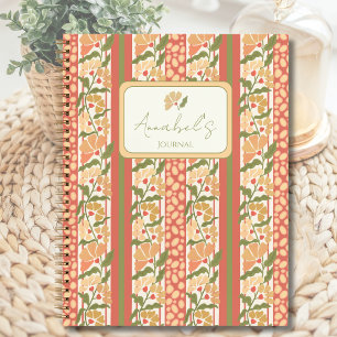Cuaderno Cottagecore Floral Estampado Personalizado