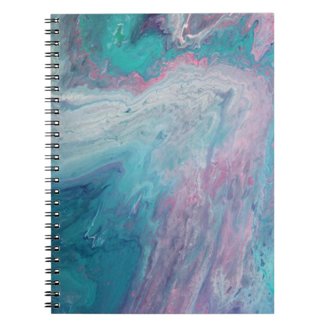 Cuaderno Cotton Candy Dreams Fluid Art (Frente)
