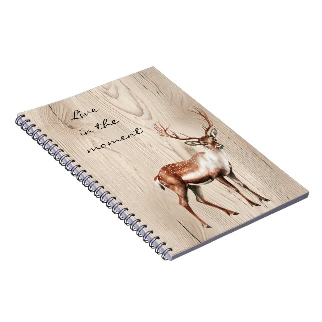 Cuaderno Country Faux Wood Deer (Lado Derecho)