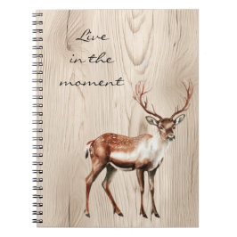 Cuaderno Country Faux Wood Deer