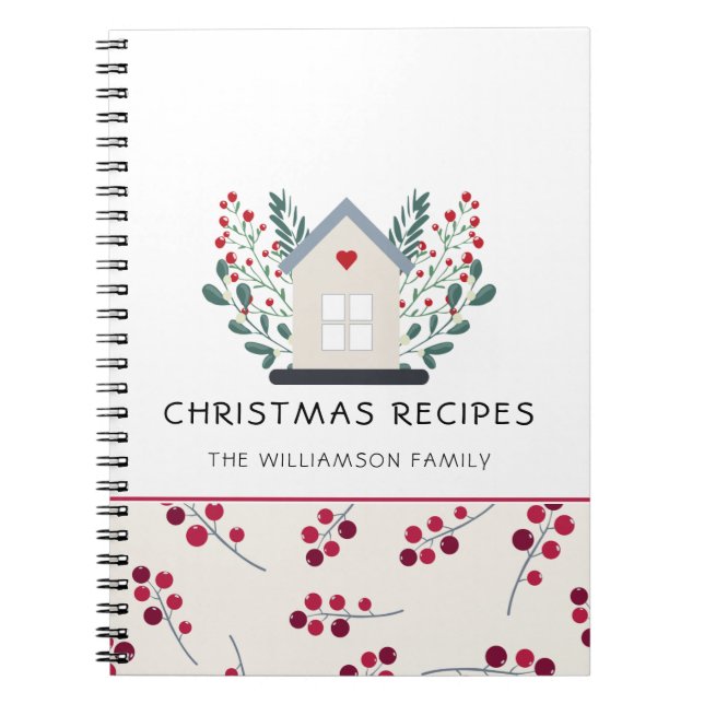 Cuaderno Country Home and Red Berries Recipe  (Frente)