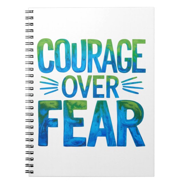 Cuaderno Courage over fear (Frente)