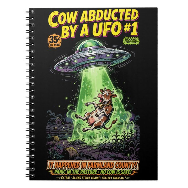 Cuaderno Cow Abducted by a UFO #1 (Frente)