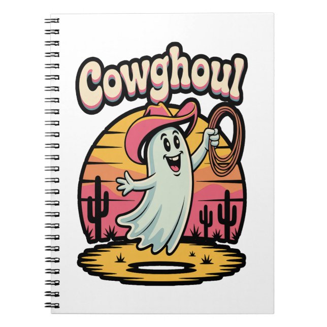 Cuaderno Cow Ghoul Halloween Spooky (Frente)