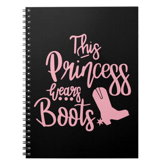 Cuaderno Cowboy bota baile en la línea de las princesas de  (Frente)