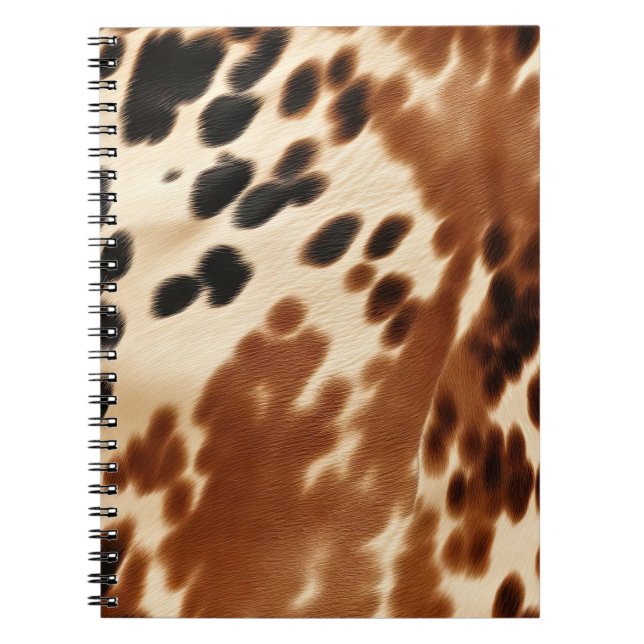 Cuaderno Cowboy Cream Brown Black Piel de vaca (Frente)