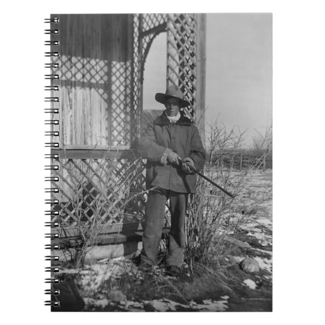 Cuaderno Cowboy Rancher o canadiense fuera del viejo oeste (Frente)