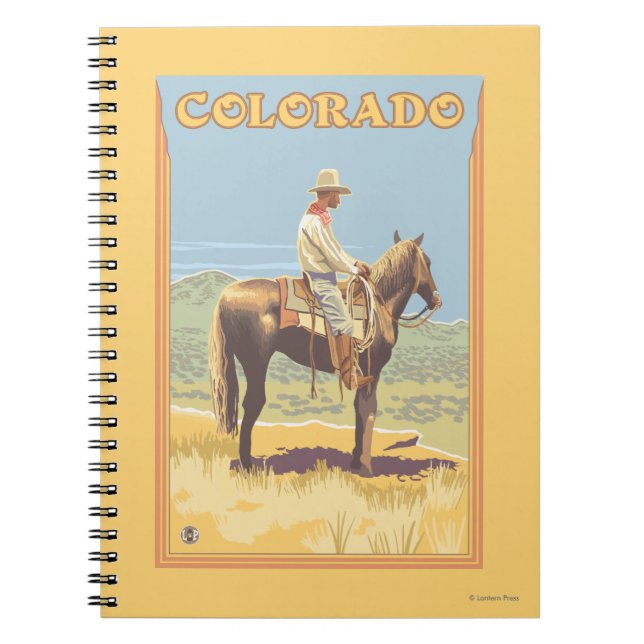 Cuaderno Cowboy (vista lateral) Colorado (Frente)