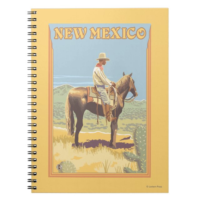 Cuaderno Cowboy (vista lateral) Nuevo México (Frente)