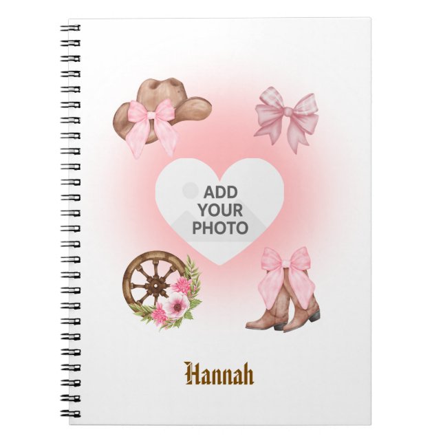 Cuaderno Cowgirl Birthday Notebook Gift (Frente)
