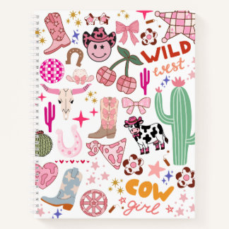 Cuaderno Cowgirl Blank Hardcover Spiral Notebook