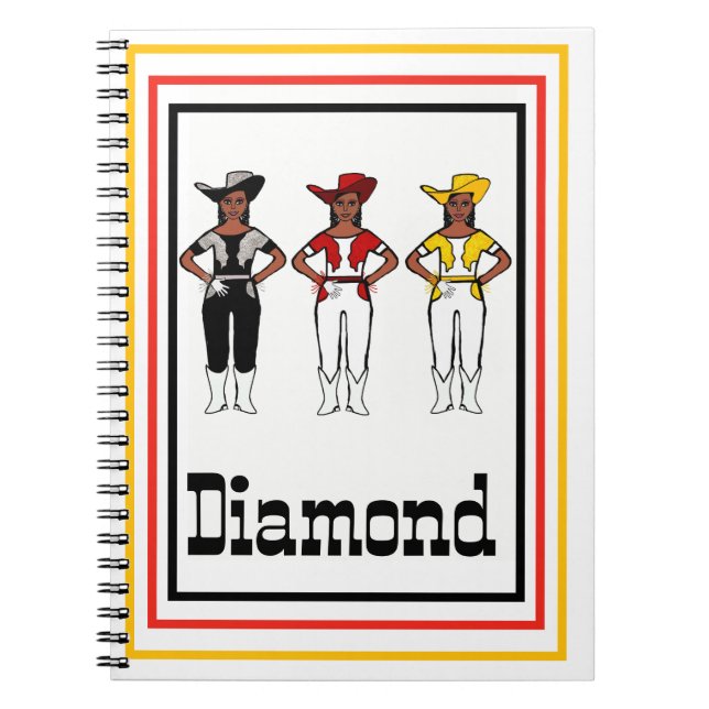 Cuaderno Cowgirl Dancer Red bloc de notas #1 (Frente)