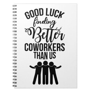 Cuaderno Coworker Dejando regalo, nuevo regalo de trabajo
