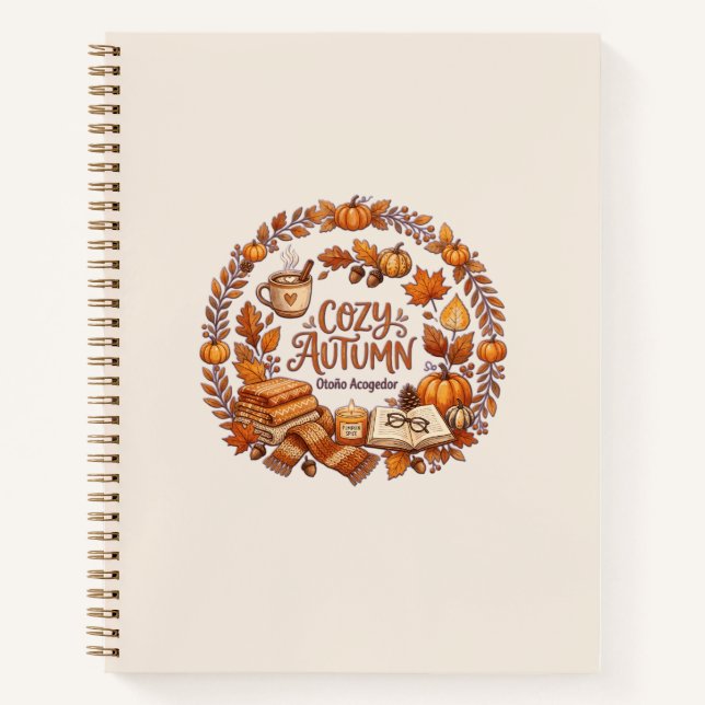 Cuaderno Cozy Autumn Wreath / Otoño Acogedor (Anverso)