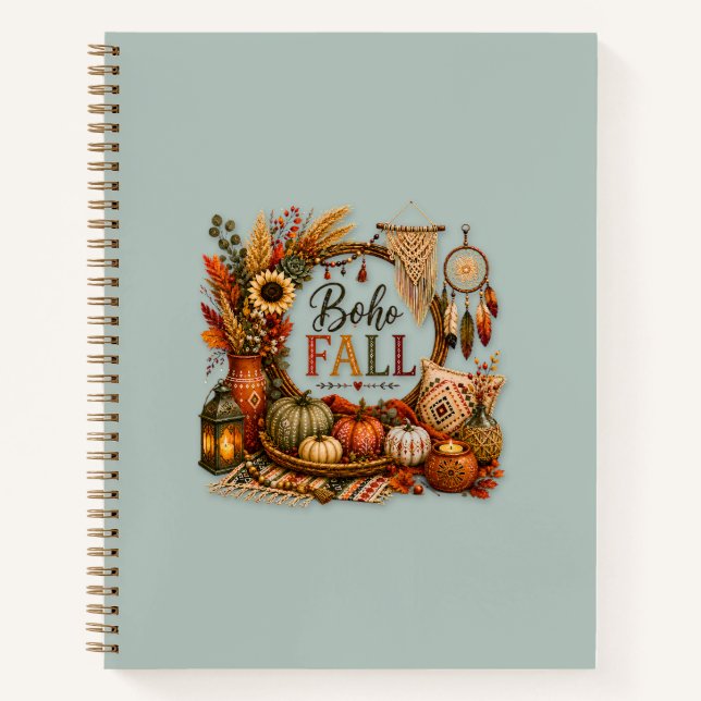 Cuaderno Cozy Boho Fall / Bohemio Acogedor (Anverso)