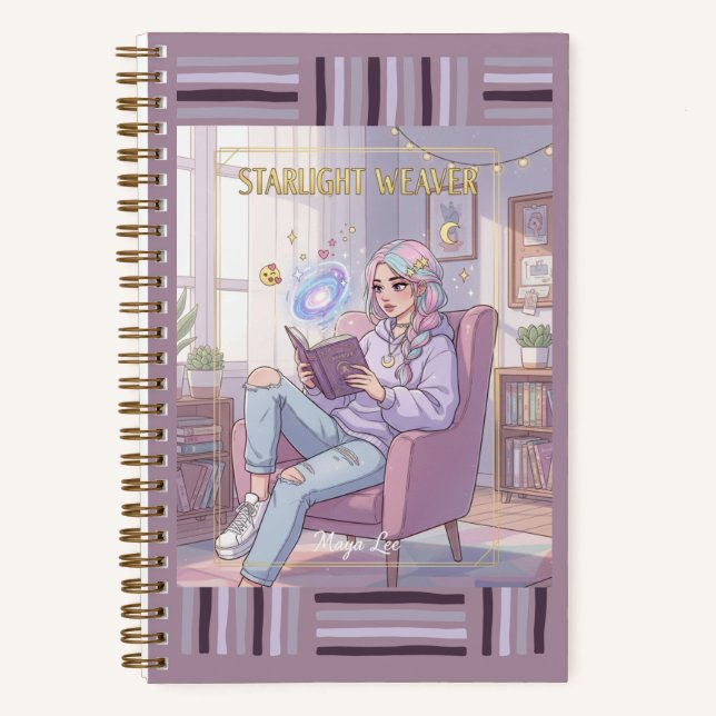 Cuaderno Cozy Galaxy Reader & Pastel Aesthetic Journal (Anverso)