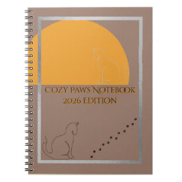Cuaderno Cozy Paws 2026 Edition Spiral Notebook 