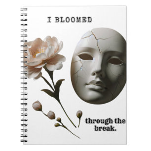 Cuaderno Cracked and Bloomed – A symbolic and emotional wor