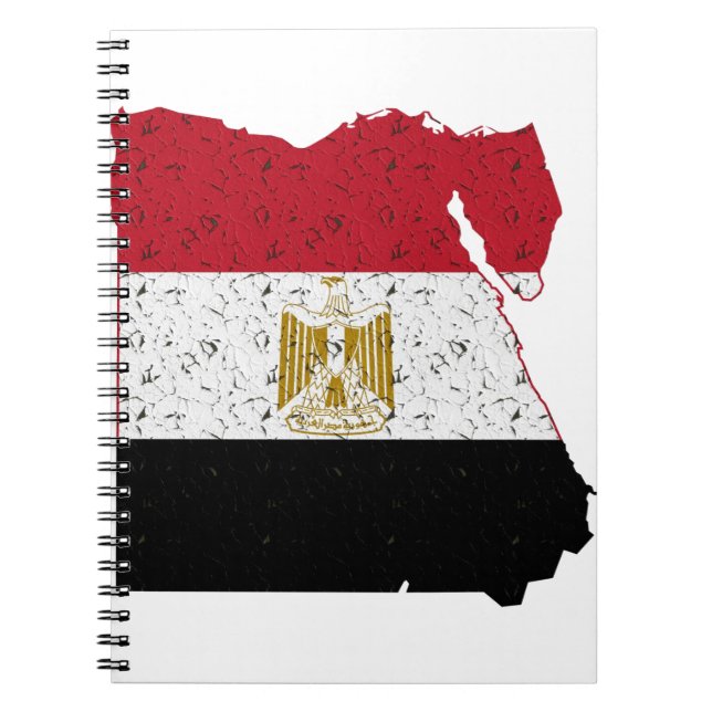 Cuaderno Crackeo al mapa de la bandera de Egipto (Frente)